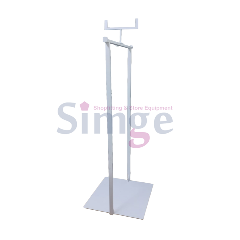 Hanger Stand with Label, White