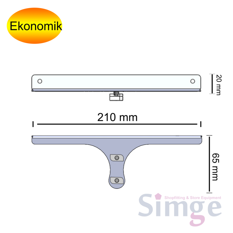 Aluminum Upright Rack Handle