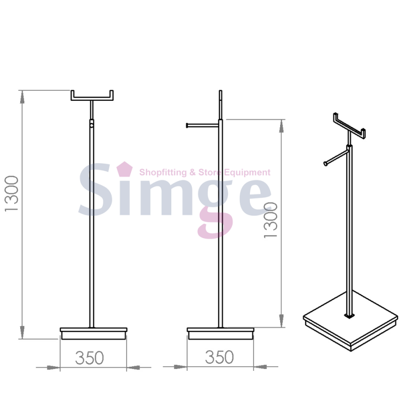  Store Entry Shopping Bag Hanger Stands