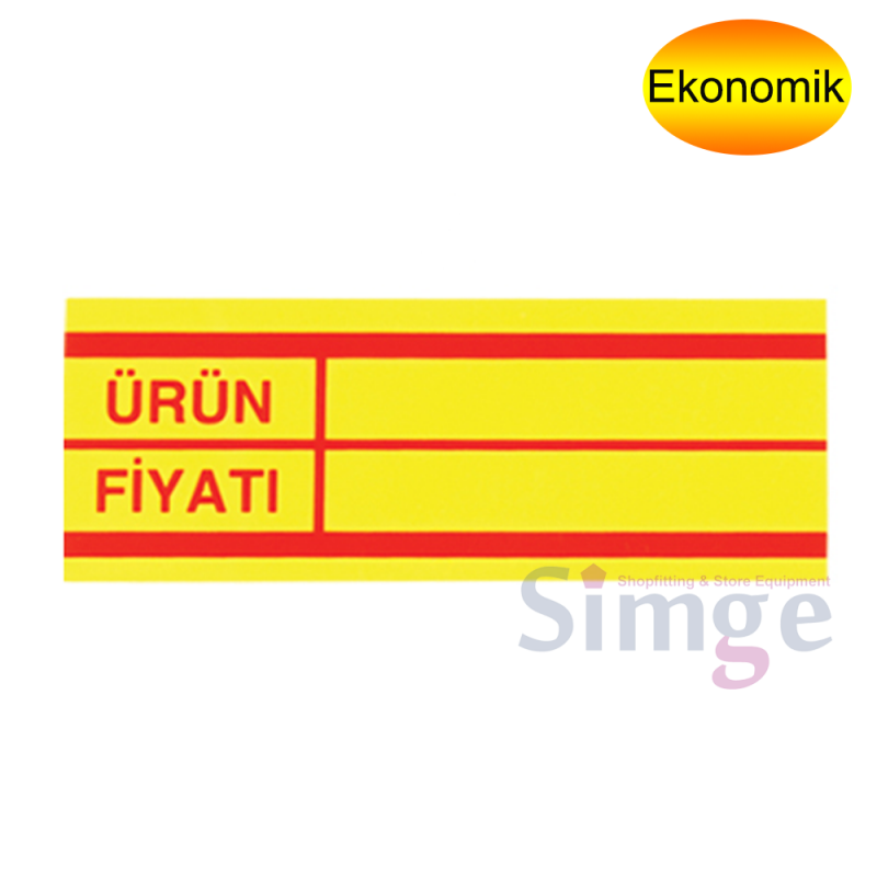 Erasable Shelf Front Label