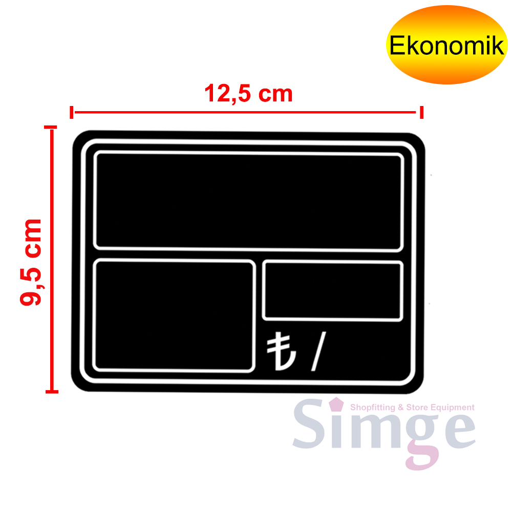 Square Price Tag Holder with Hook