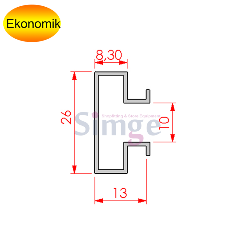 Slotwall Panel Slotwall Aluminum Profile