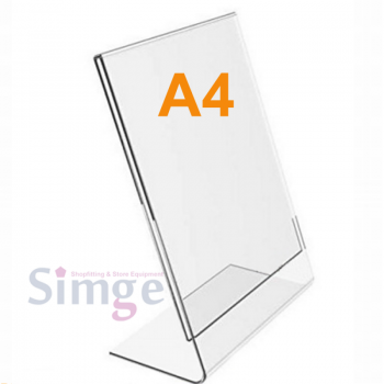  Table and Shelf Top A4 Plexiglass Price Tag