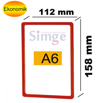 A6 Plastic Label Frame