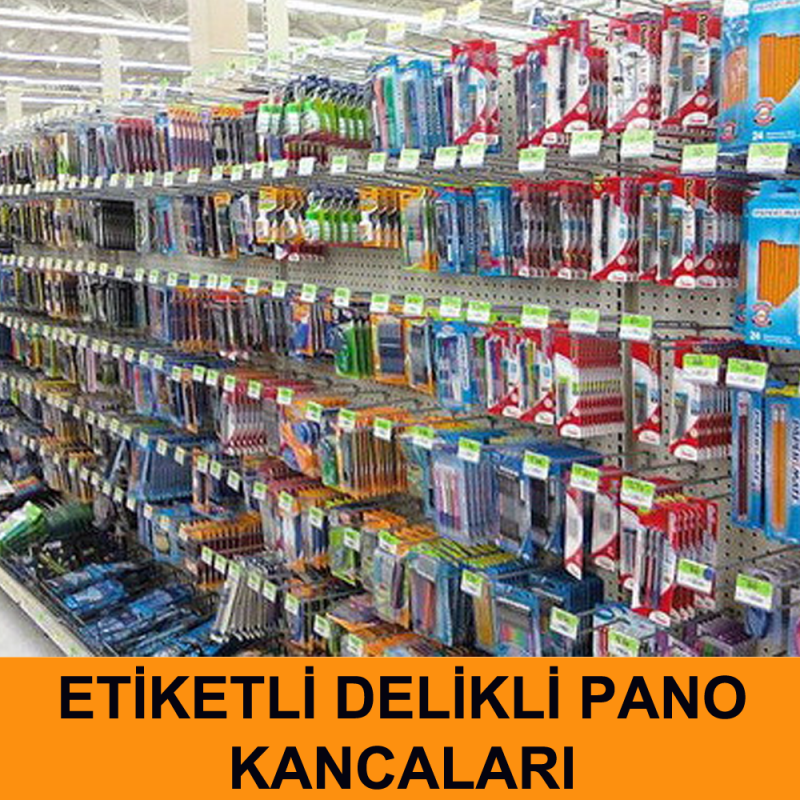 Etiketli Delikli Pano Askı Kancası
