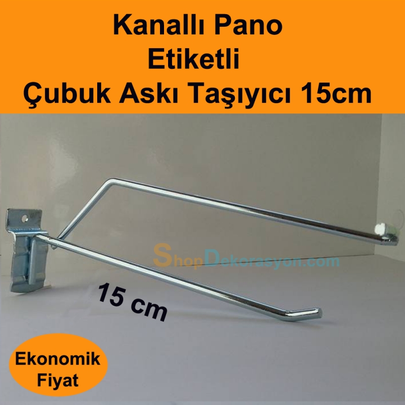 Etiketli Askı Çubuğu 15cm