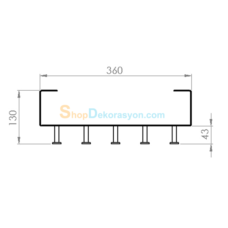 Kabin İçi Askı 5 li