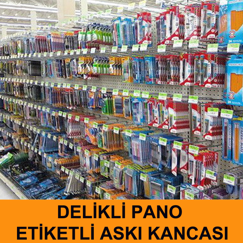 Etiketli Delikli Pano Kancası