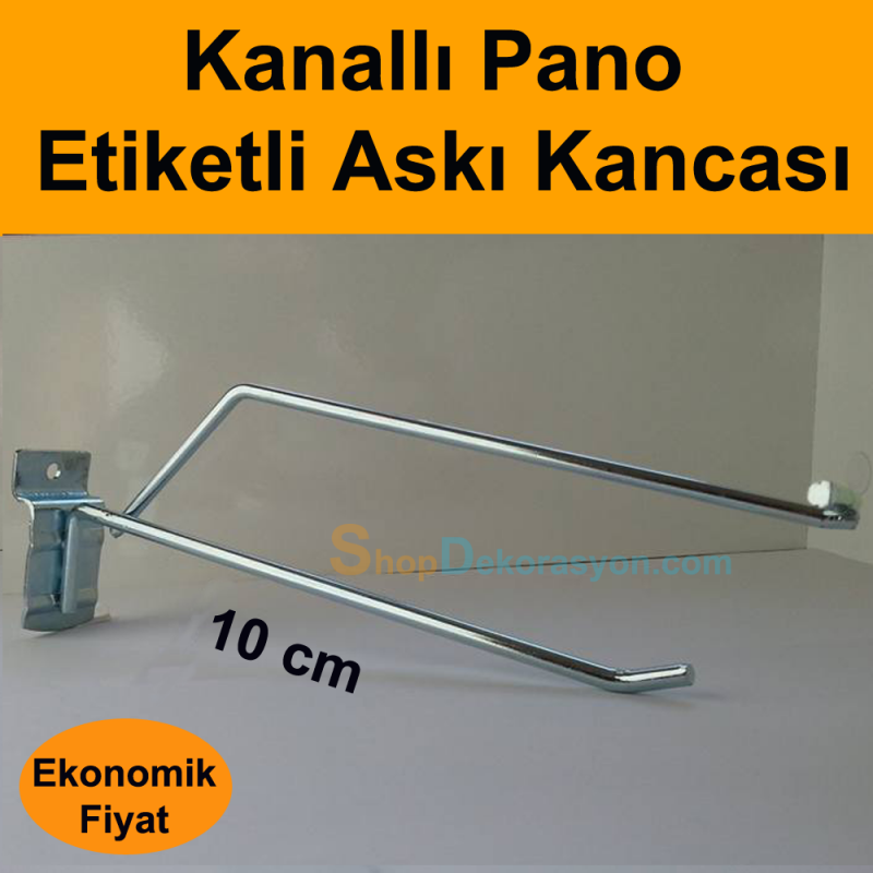 Etiketli Kanallı Pano Kancası Fiyat 10cm 