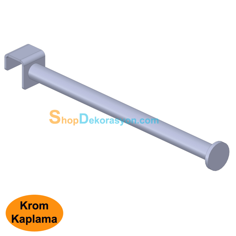 Düz Baston Askılık Krom