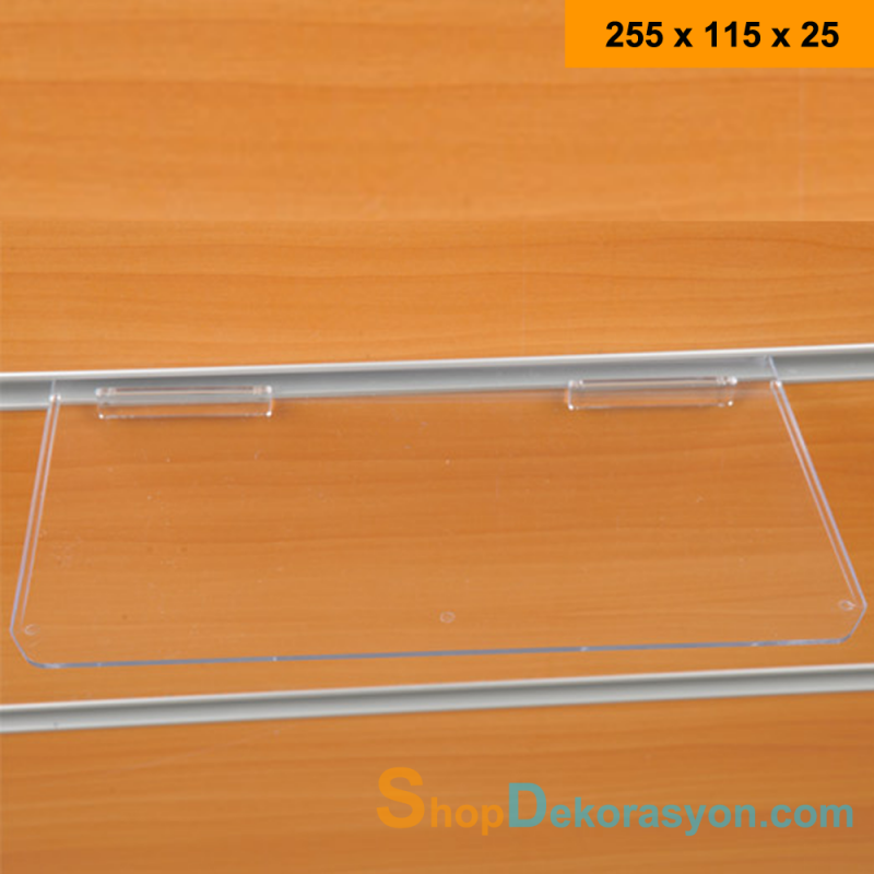 Kanallı Pano Pleksi Ayakkabı Rafı