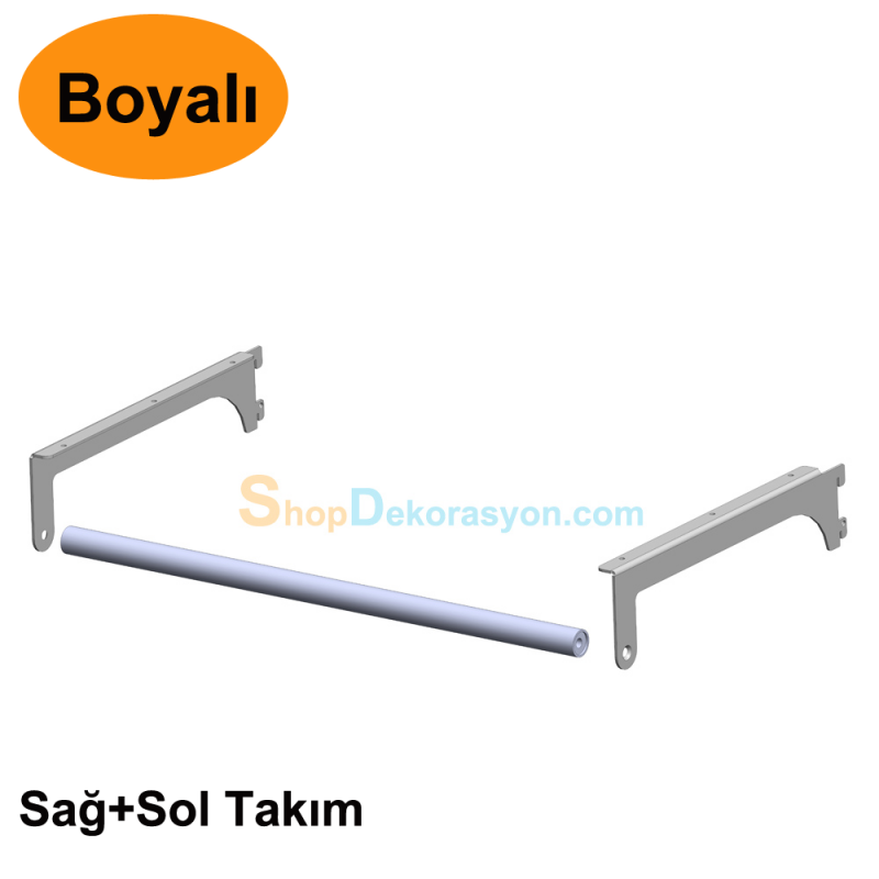 Ahşap Raf ve Askılık Çubuğu Taşıyıcı Raf Kolu