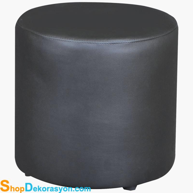 Yuvarlak Mağaza Kabin Deri Puf