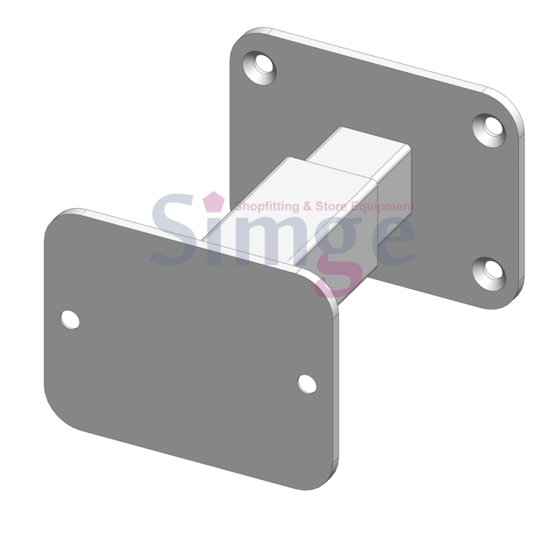 Connexion murale avec poteaux en bois