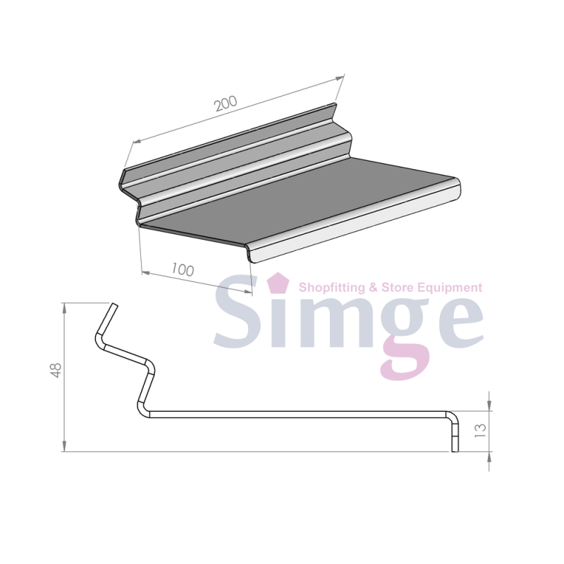 Support à chaussures pour panneau de canal