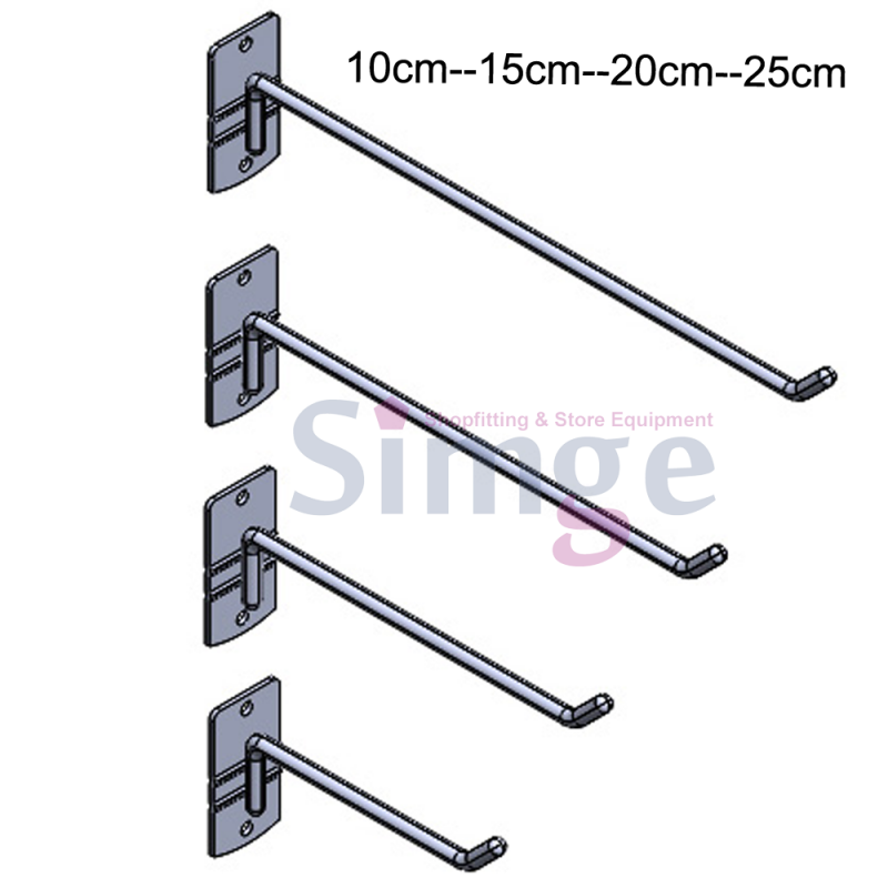 Crochet double trou pour panneaux de particules