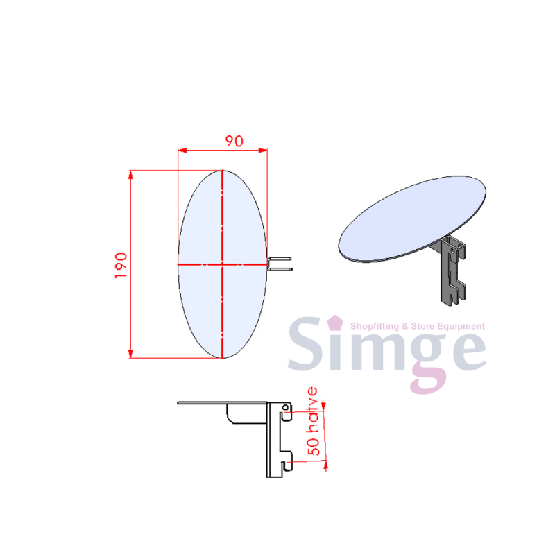 Fixation de chaussure, insert de poteau de support profilé en métal