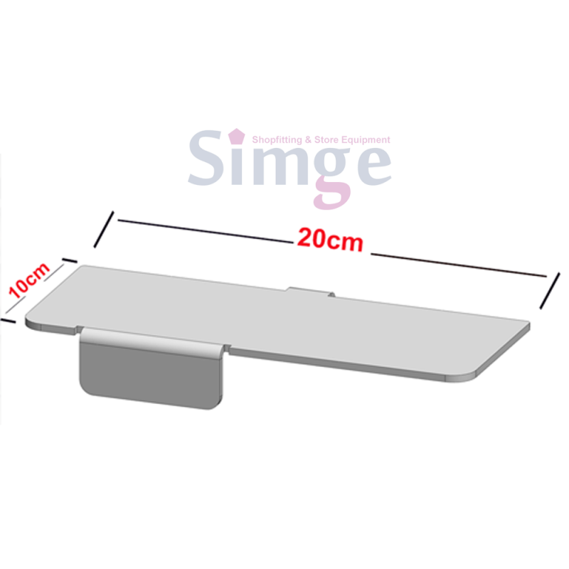 Etagère de magasin de chaussures pouvant être vissée au mur et en aggloméré