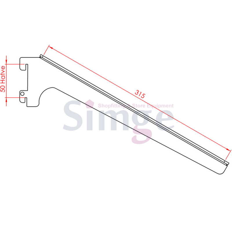 Supports d'étagère angulaires