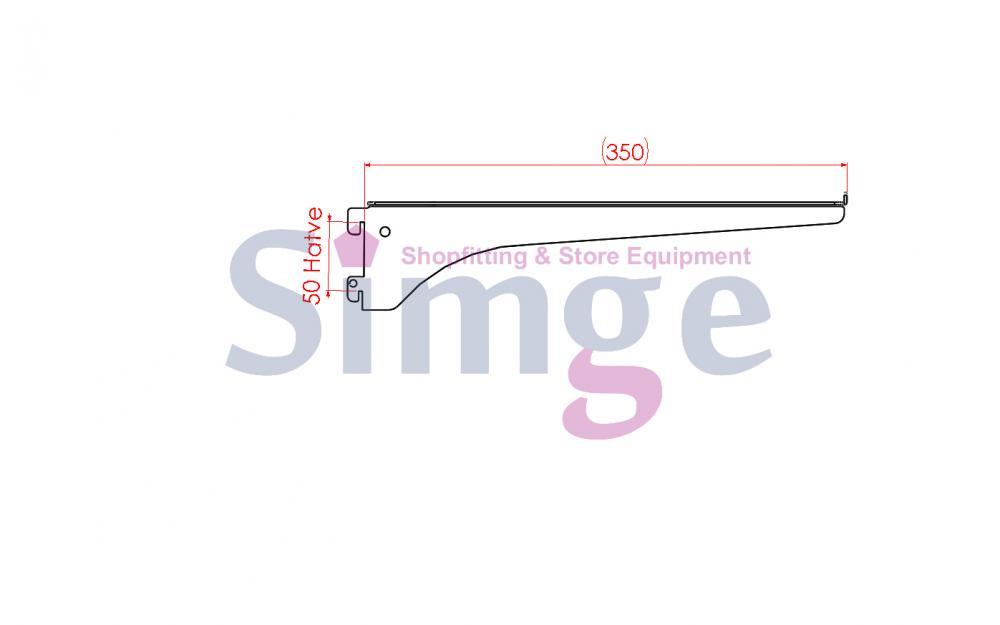 Support d'étagère (gauche + droite)