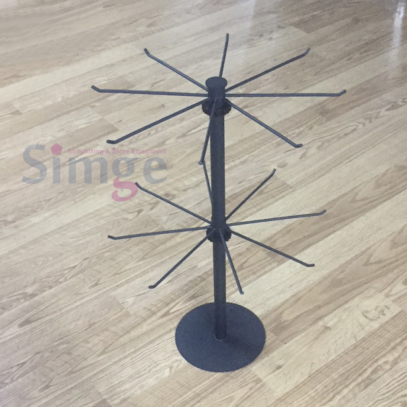 Support pour accessoires de table, pivotant, à deux étages
