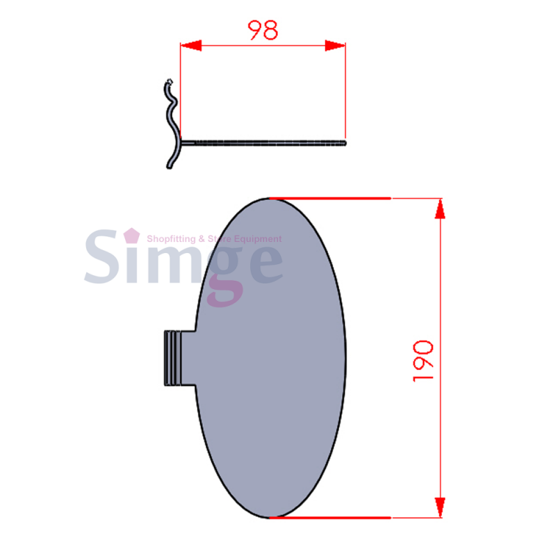 Support à chaussures en aluminium à chevrons ondulés