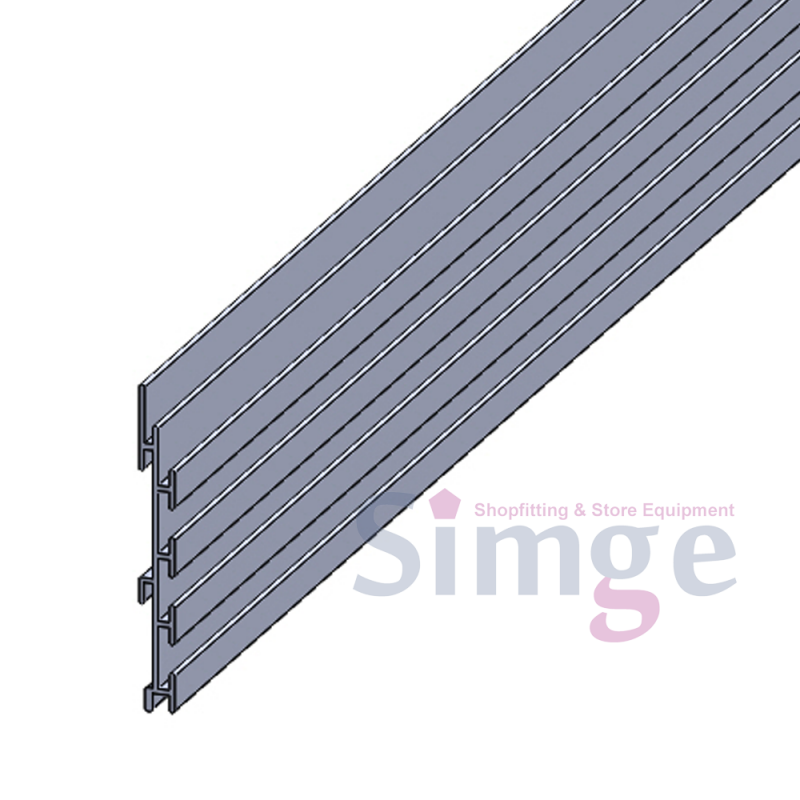 Profil de panneau en aluminium à canal étroit horizontal