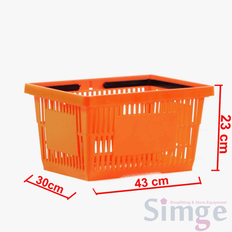 Panier à main de transport de produits du marché en plastique