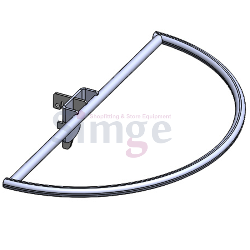 Rail de suspension pour bande murale de type D, lingerie