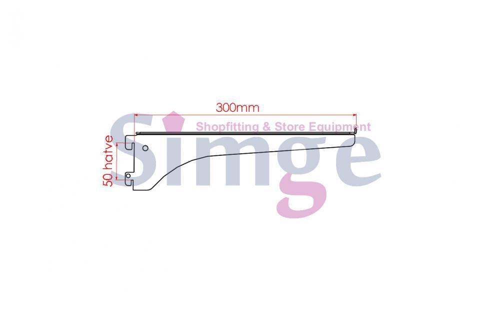 Support d'étagère (gauche + droite)