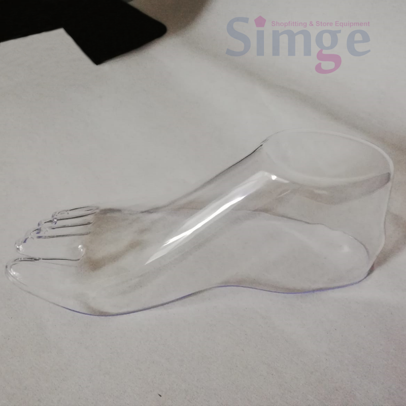 Socket Sock Mini Chaussette Transparente Pied de Mannequin