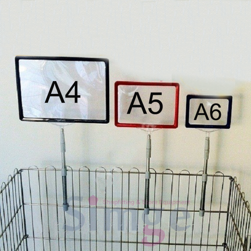 Support de cadre d'étiquette à ressort