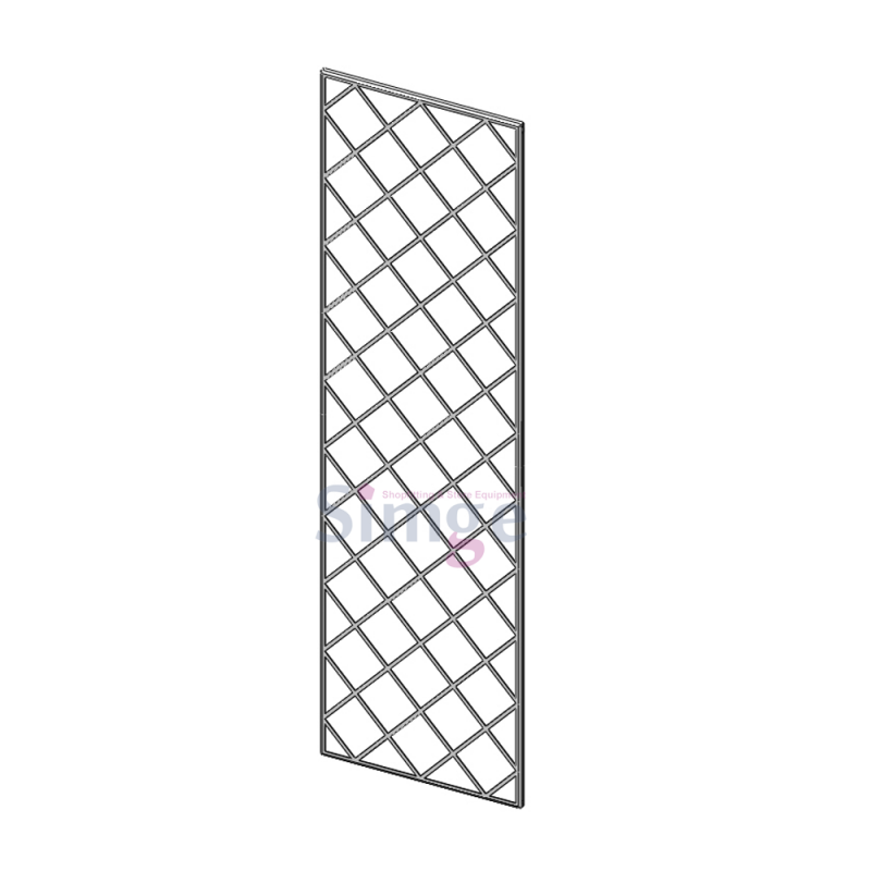 Derrière la moustiquaire de vitrine, équilatérale