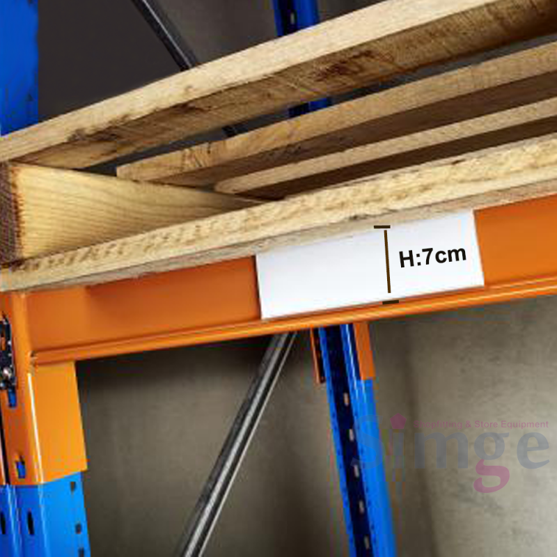 Etiquettes de prix adhésives pour étagère H:7cm