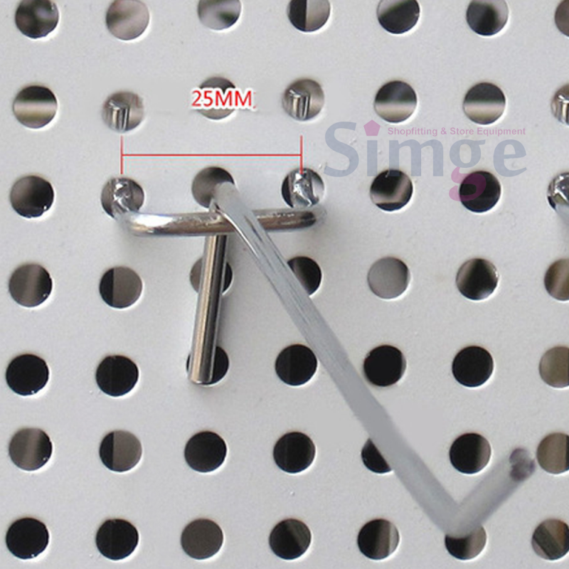 Crochet pour panneau perforé