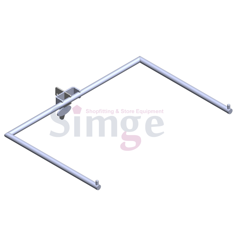 Rail de suspension pour bande murale de type U, lingerie