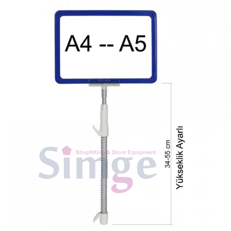 Support de cadre d'étiquette à ressort