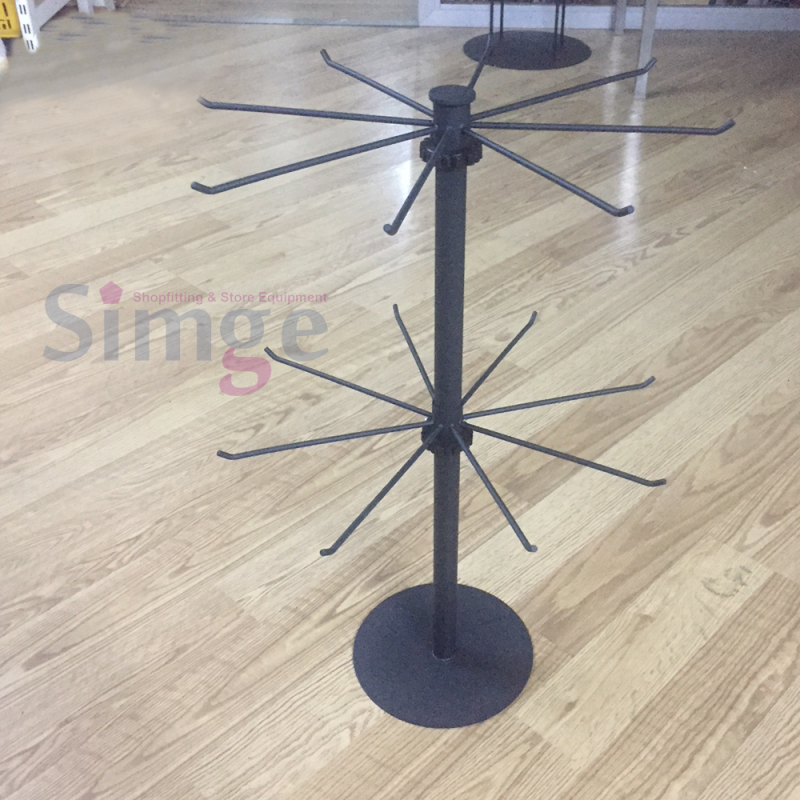 Support pour accessoires de table, pivotant, à deux étages