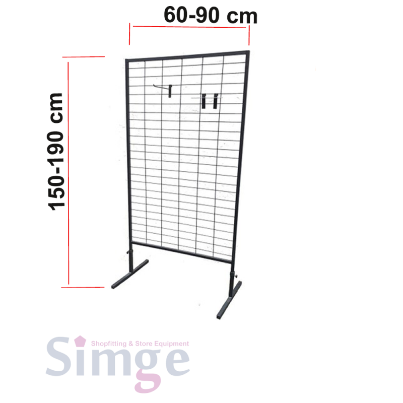 Support sur pied pour panneau métallique, support pour accessoires