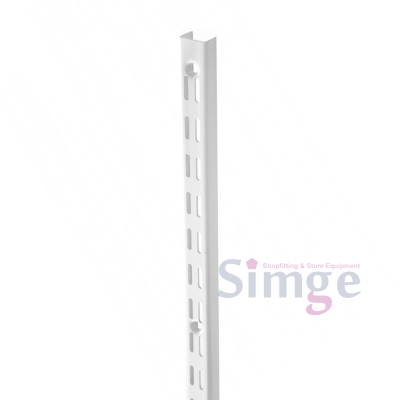 Poteau Double Rack Blanc