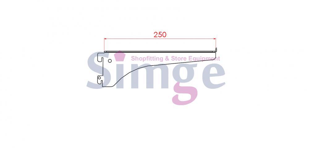 Support d'étagère (gauche + droite)