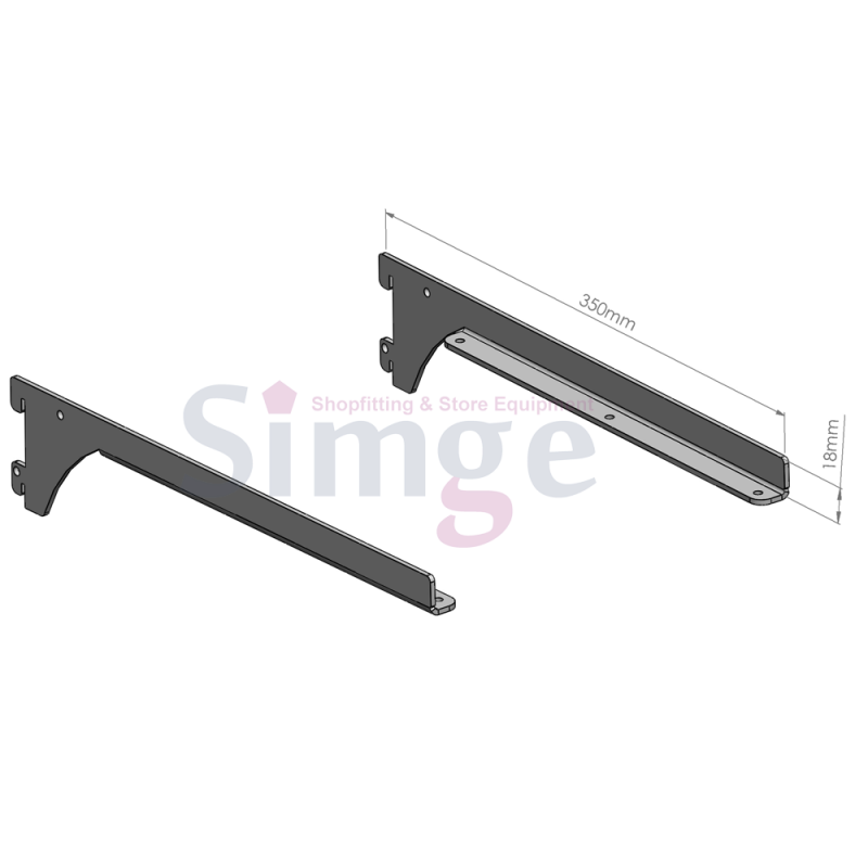 Supports d'étagère en bois
