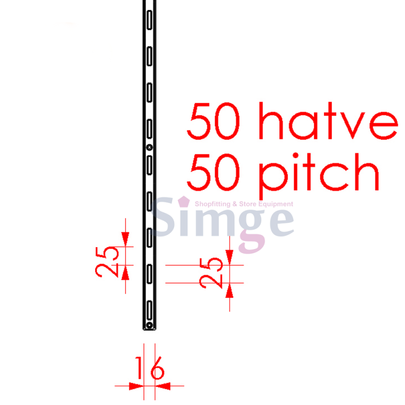 Poteau pour rack simple blanc