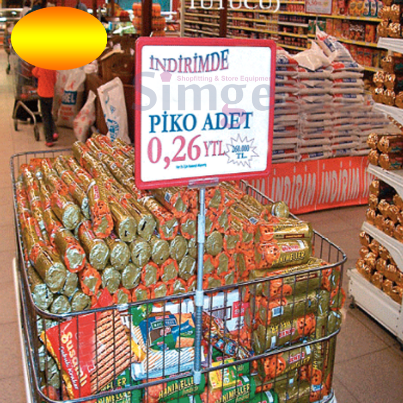 Support de cadre d'étiquette à ressort