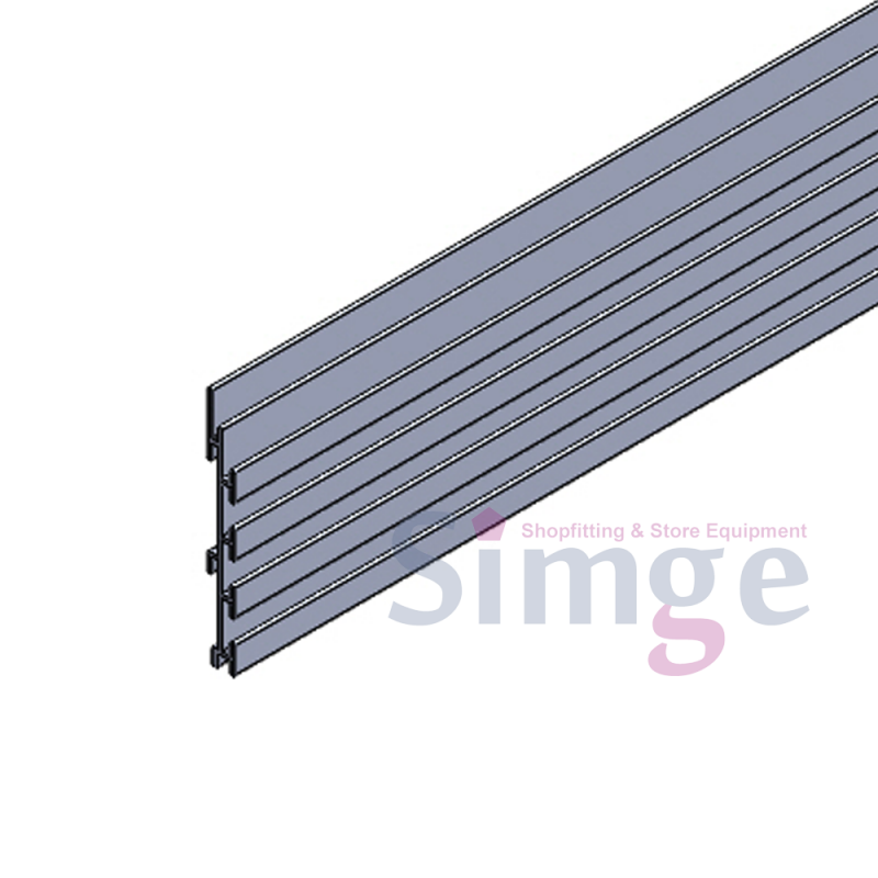 Profil de panneau en aluminium à canal étroit horizontal