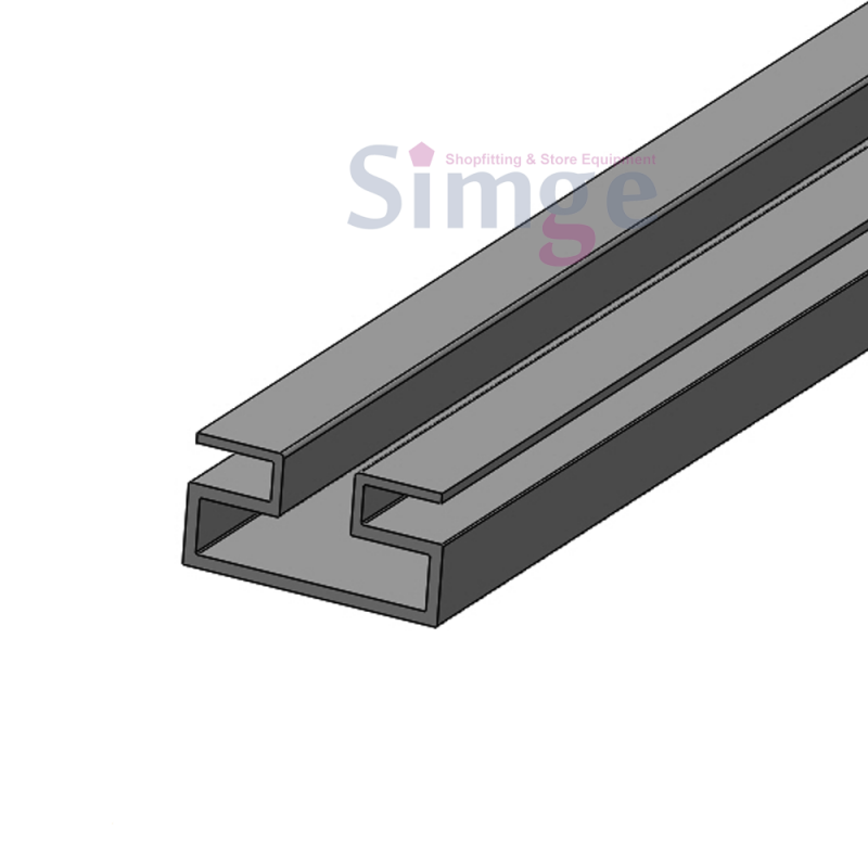 Profil de panneau canalisé pour magasin de plastique