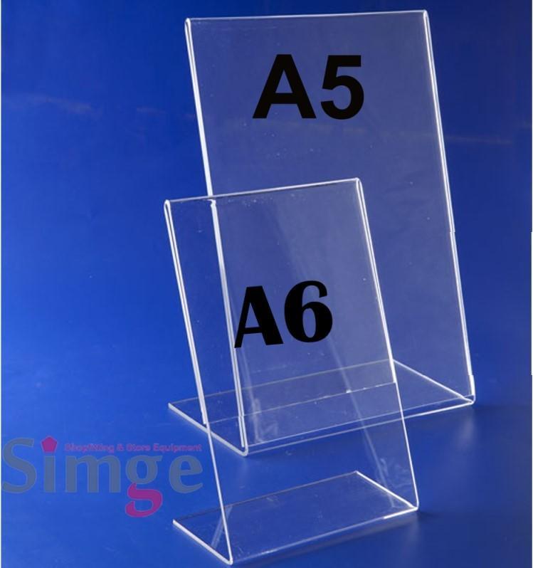 Porte-étiquette de prix en plexi pour étagère