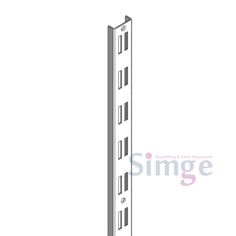 Poteau Double Rack Blanc