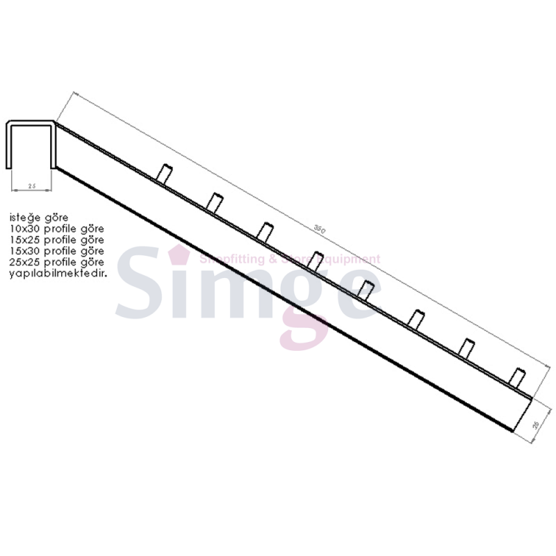 Bras de cascade de barre transversale de bande murale