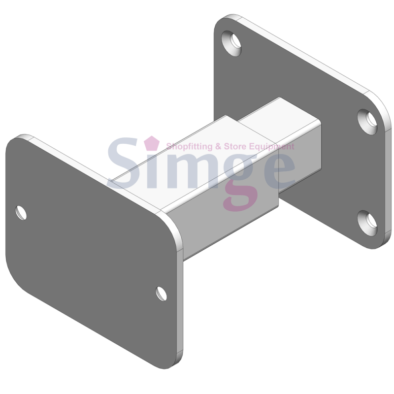 Connexion murale avec poteaux en bois